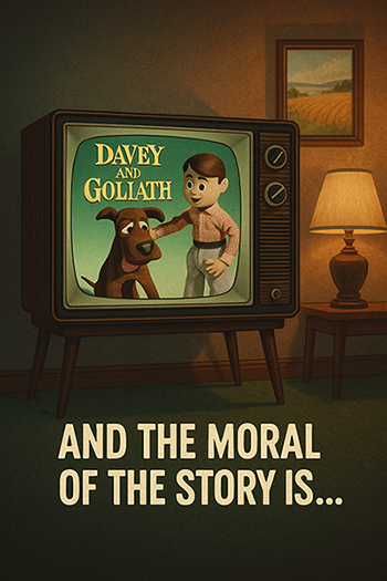 Watching Davey and Goliath 350p