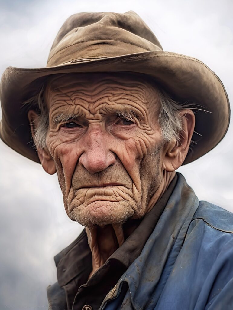 Elderly rural farmer
