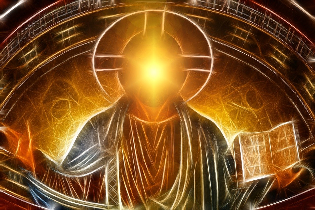 Glowing Face of Christ Image
