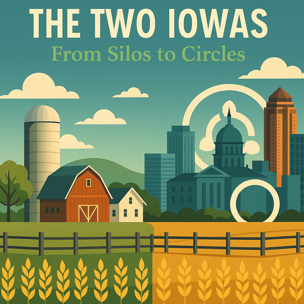 The two Iowas from silos to cities