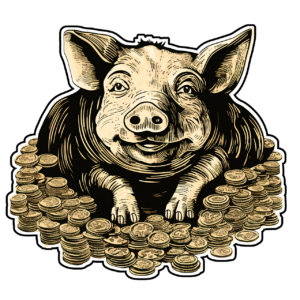 A very greedy little piggy