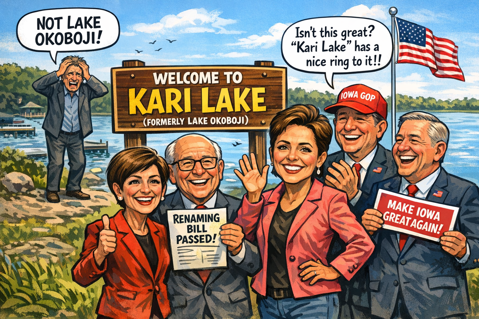 Lake Okoboji is now Kari Lake