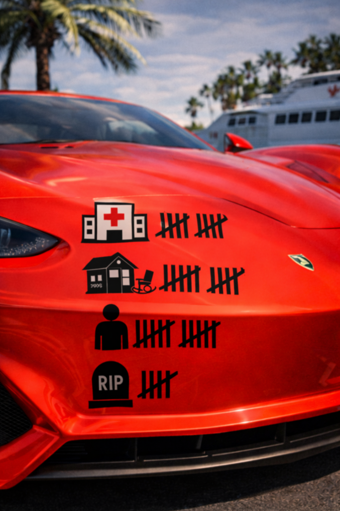 A sportscar's kill marks tally billionaire gains and Iowans losses from BBB