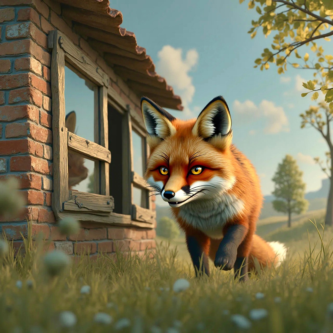 Fox patrolling the henhouse