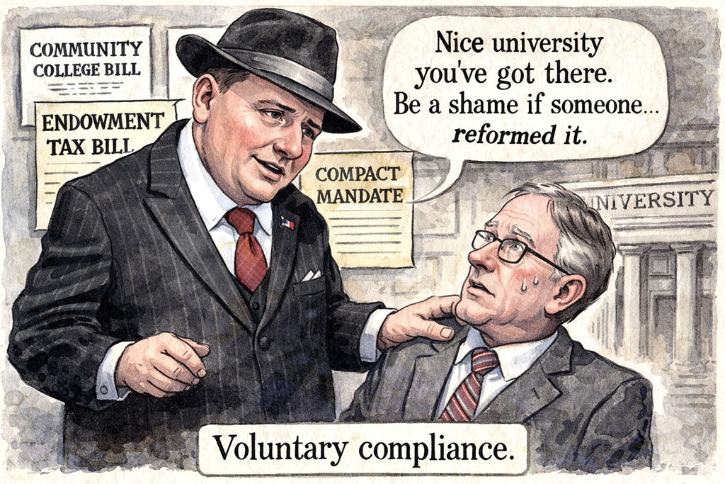 Gang boss Collins pressures universities