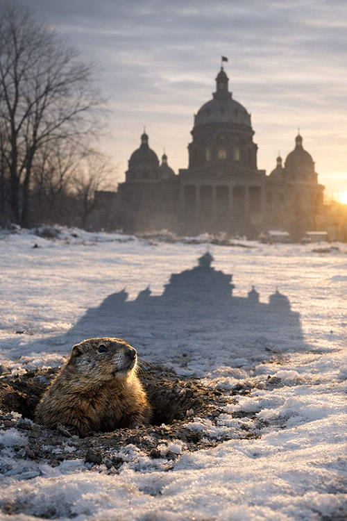 Iowa legislature is the groundhog 500