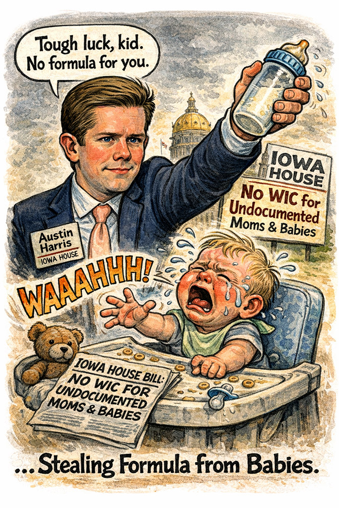 Austin Harris - tough luck baby, no formula for you