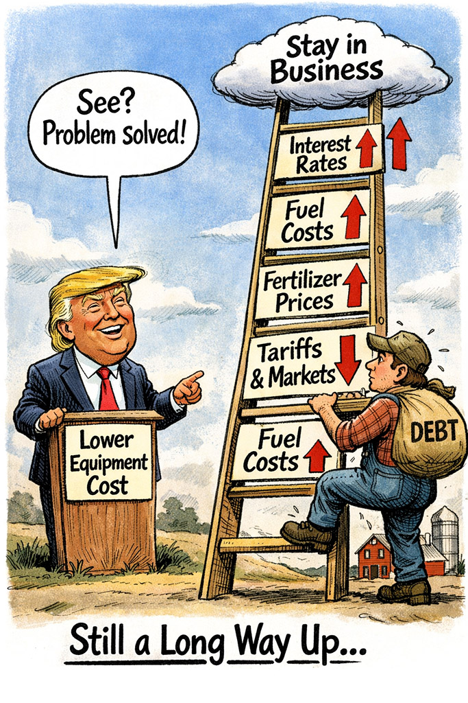 Lower equipment costs is just a gesture that ignores farming realities Lower equipment costs is just a gesture that ignores farming realities