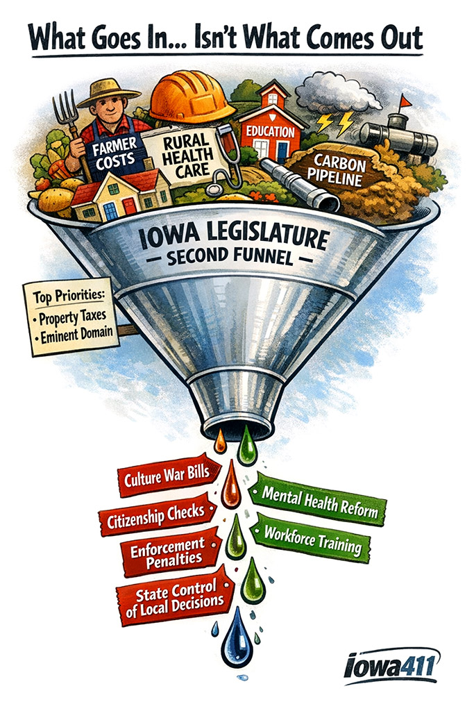 The Iowa Funnel in Process