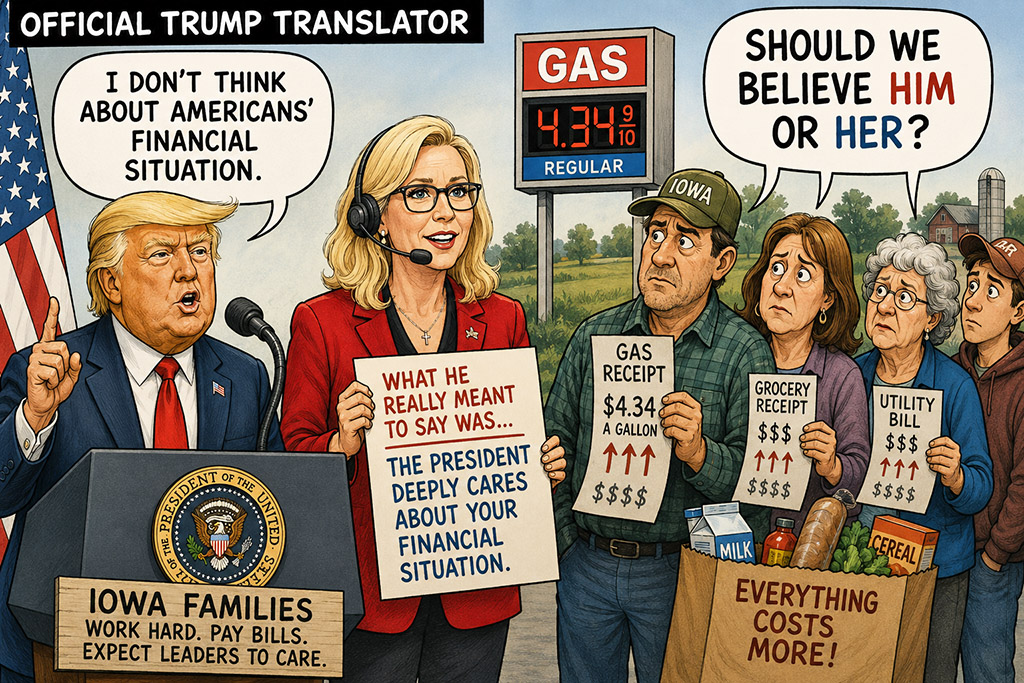 Ashley Hinson interprets Trumpspeak