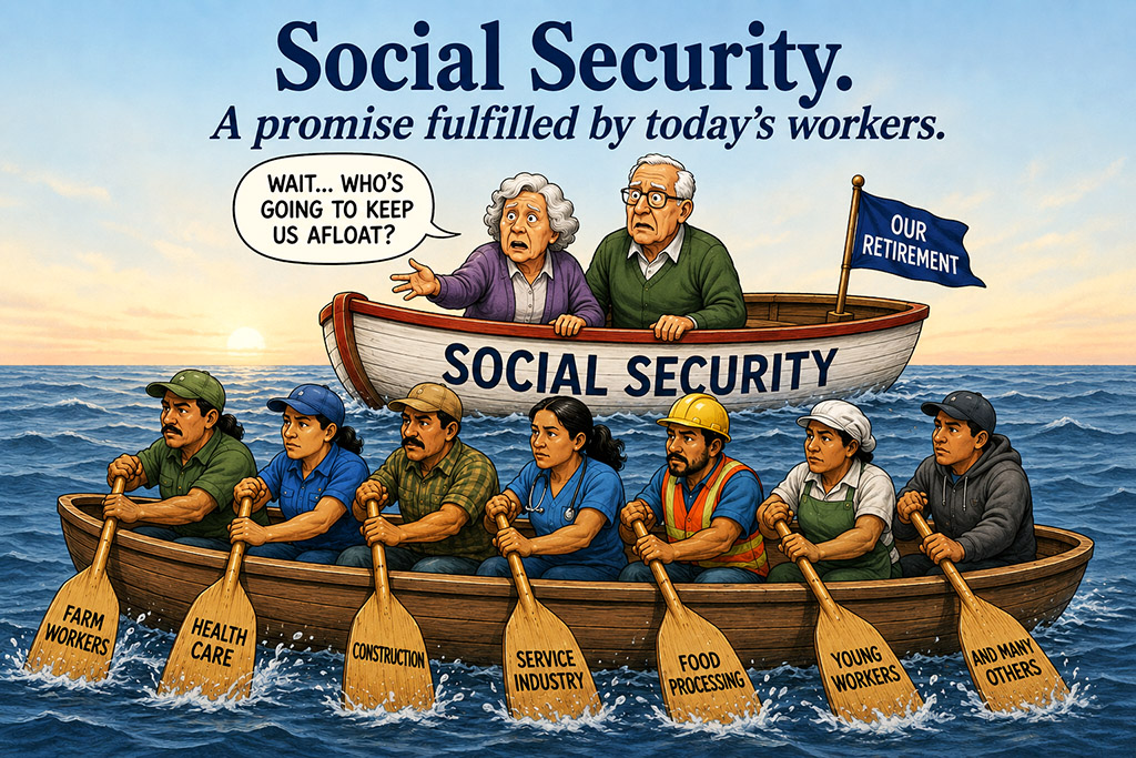 Social security fulfilled by today's workers Social security fulfilled by today's workers