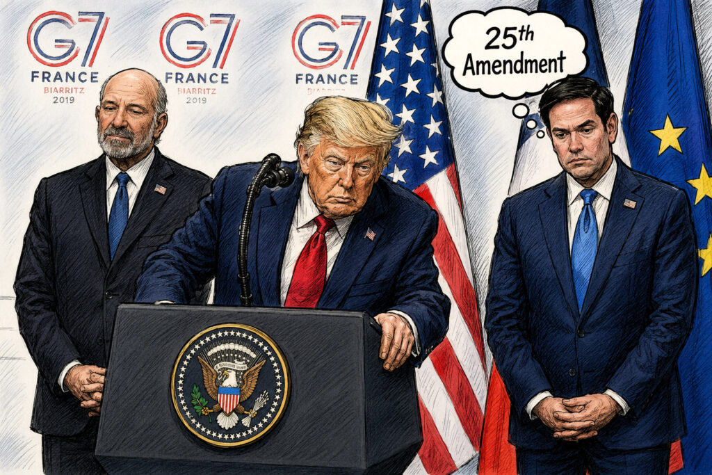 Trump at the 2026 G7 press conference