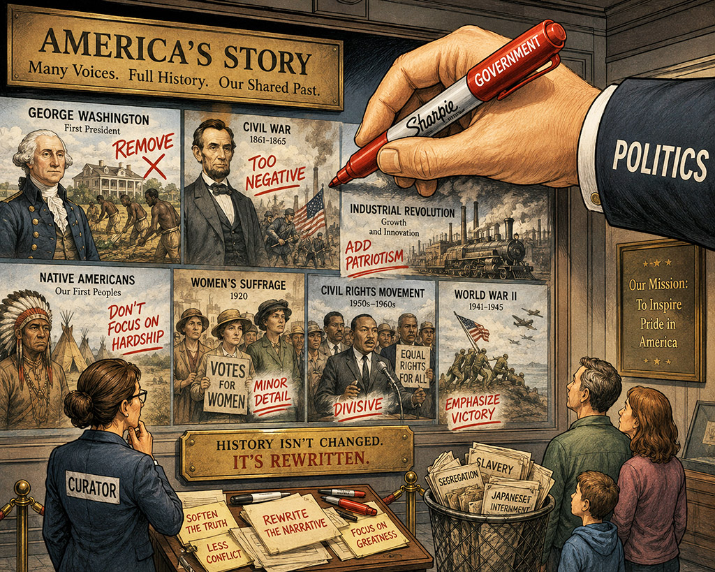 The red Sharpie and its assault on American history The red Sharpie and its assault on American history