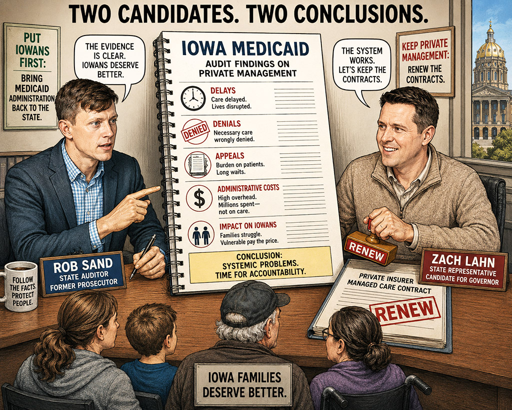 Candidates' positions on Iowa Medicaid administration