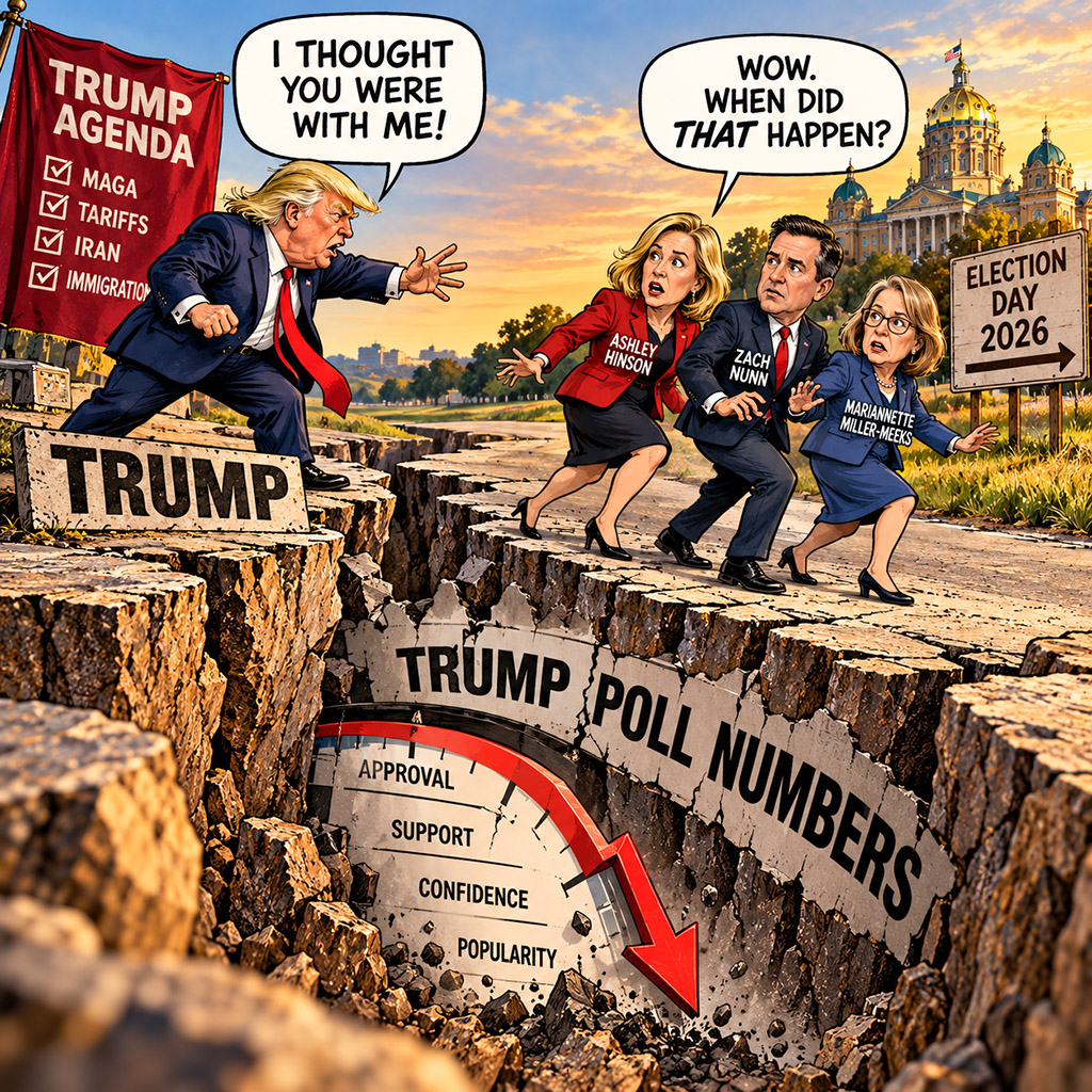 Breaking with Trump because of his poll numbers