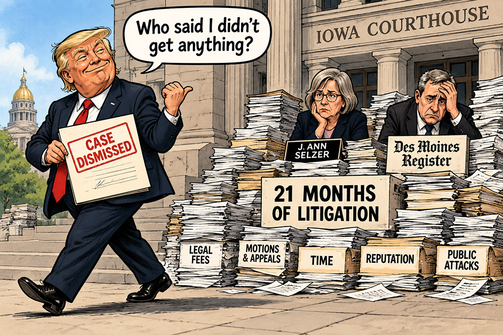 Trump gains from a lost case against Selzer
