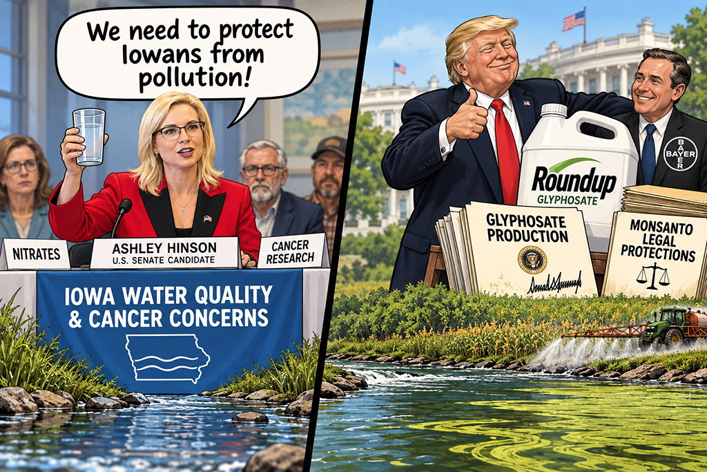 Ashley Hinson ignores glyphosate pollution