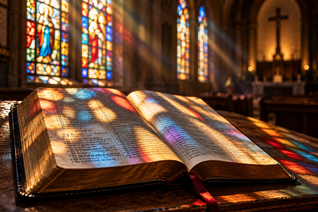 Fractured light on the 23rd Psalm