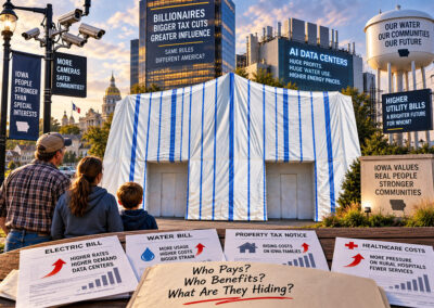 Influence of the Wealthy on Society tarp