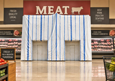 Meat counter tarp