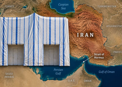 Middle East map tarp