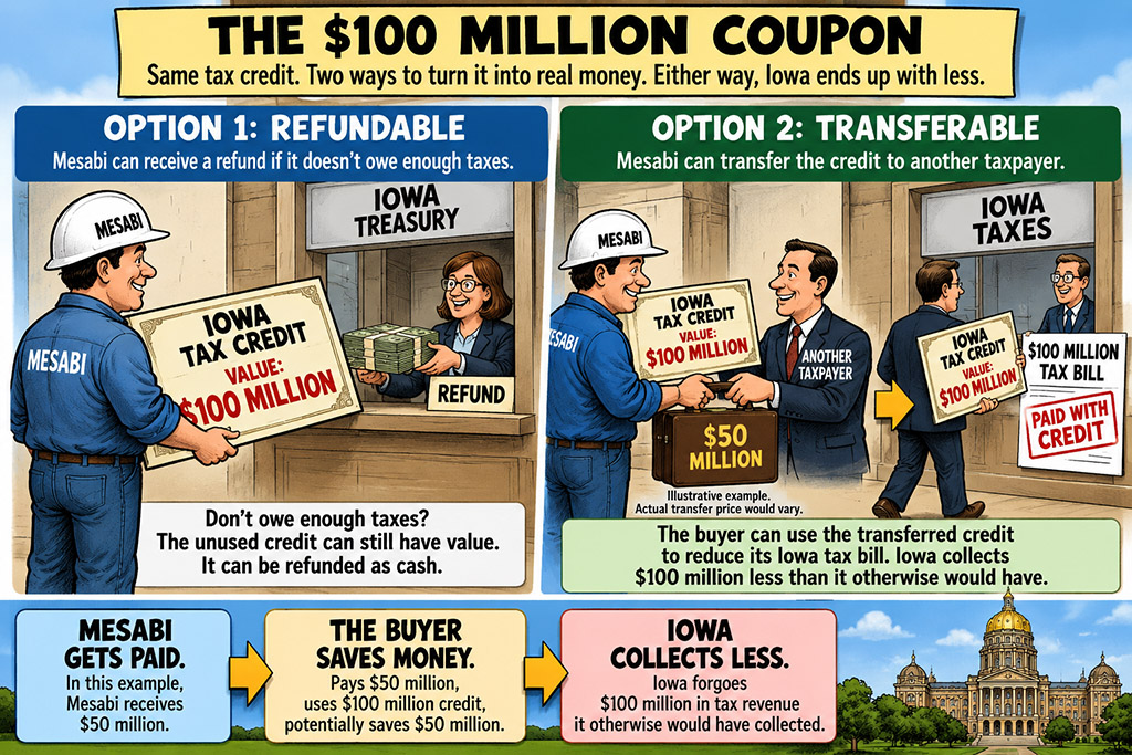 The 100 million coupon for Mesabi Metallics