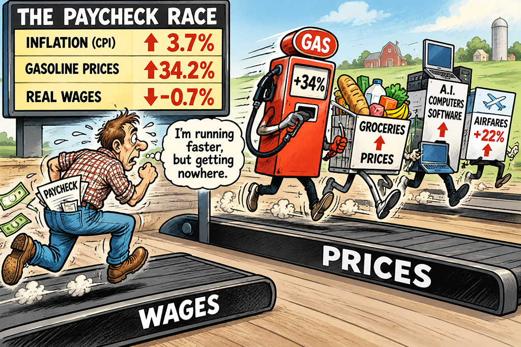 The Iowa economic survival race
