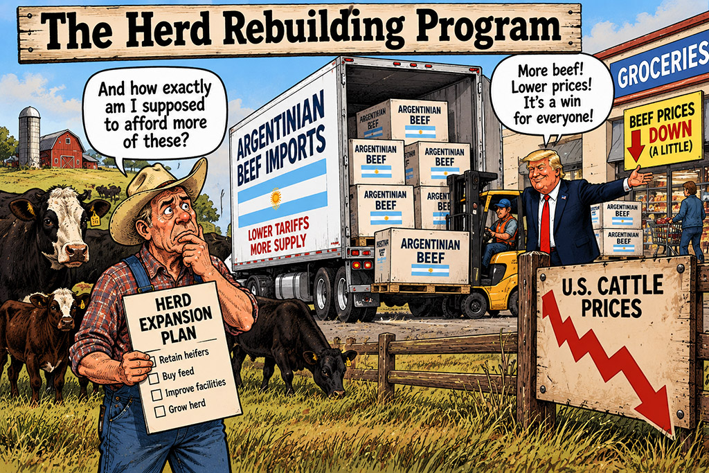 The herd rebuilding plan interrupted by imports of Argentinian beef