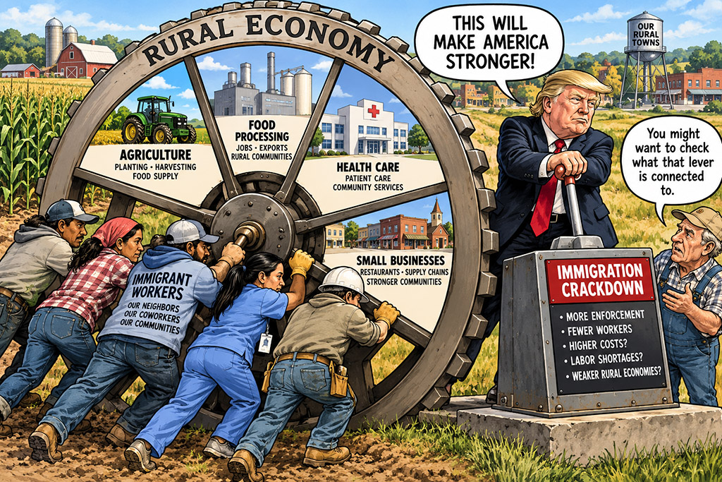 The impacts of Trump's immigation crackdown on rural voters