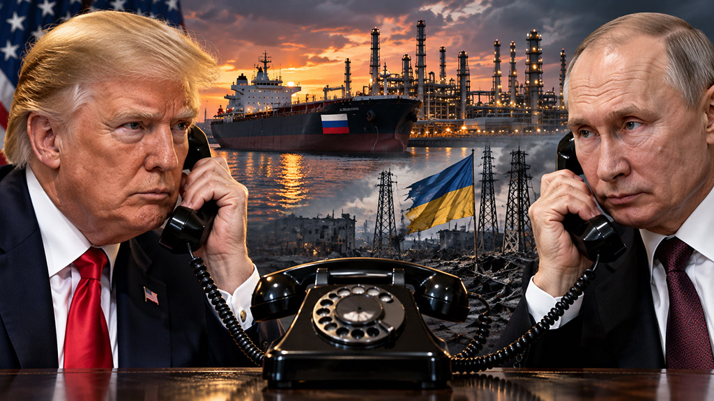The phone call between Trump and Putin
