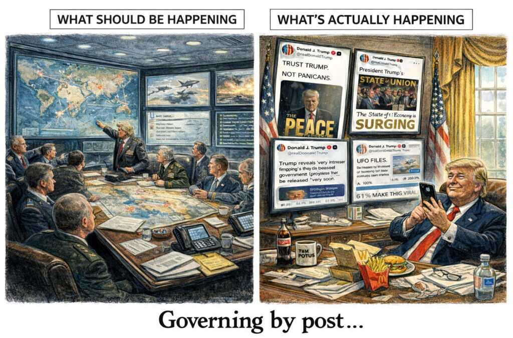 Zero Leadership. Instead, War Direction by Social Media Post